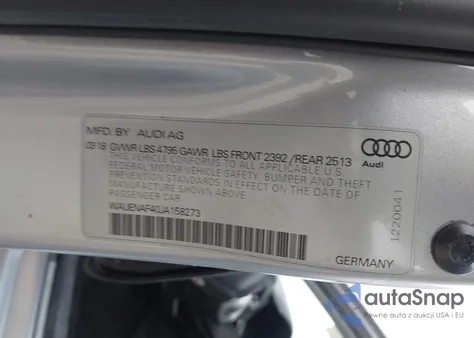 2018 Audi A4 2.0T Premium/2.0T Tech Premium z USA, uszkodzony, nr VIN WAUENAF40JA158273